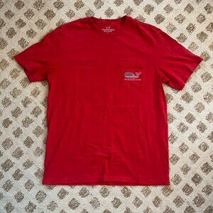 Vineyard Vines red tee tshirt whale M NWoT